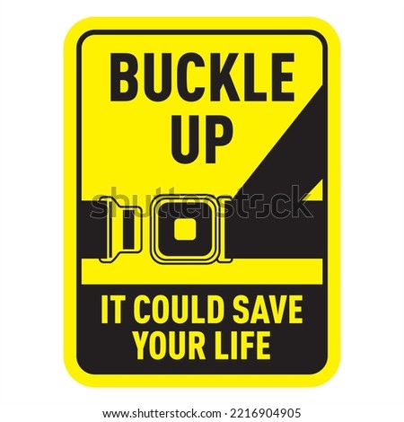 buckle up it could save your life seat belt 商業照片 © 