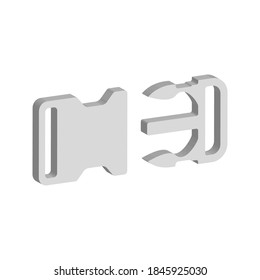 buckle icon. backpack buckle vector. vector illustration