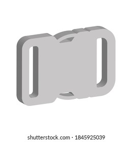 buckle icon. backpack buckle vector. vector illustration