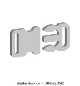 buckle icon. backpack buckle vector. vector illustration