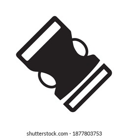 buckle icon. backpack buckle vector. vector illustration on white background