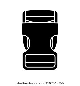 buckle icon. backpack buckle vector. vector illustration