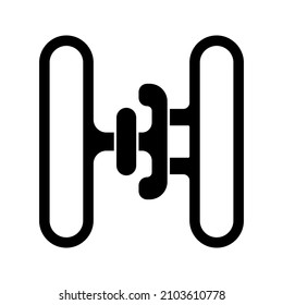 buckle icon. backpack buckle vector. vector illustration