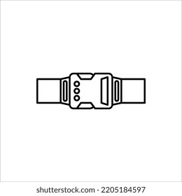 buckle icon. backpack buckle vector. vector illustration