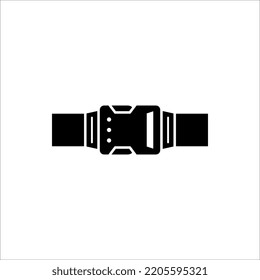 icono de la hebilla. vector de hebilla de mochila. ilustración vectorial