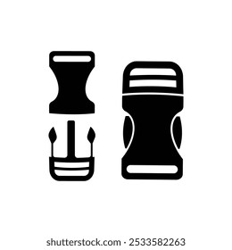 buckle icon. backpack buckle vector. vector illustration