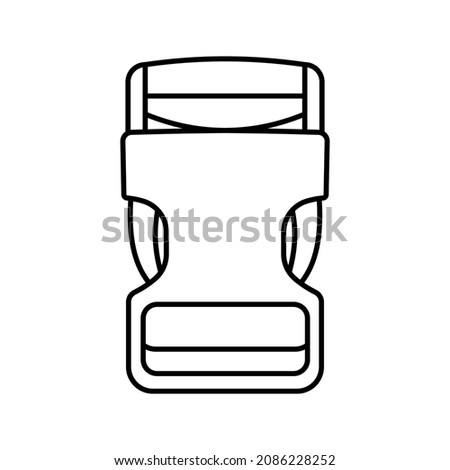 buckle icon. backpack buckle vector. vector illustration