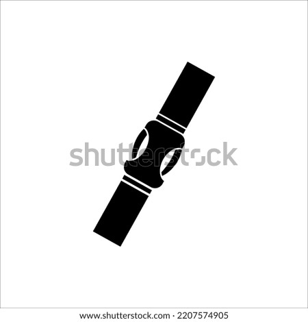 buckle icon. backpack buckle vector. vector illustration