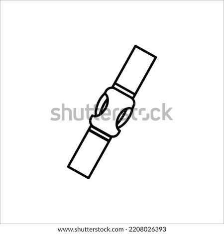 buckle icon. backpack buckle vector. vector illustration