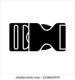 buckle icon. backpack buckle vector. metal belt buckle vector icons on white background