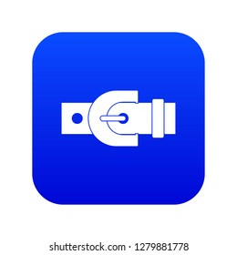 Buckle icon digital blue for any design isolated on white vector illustration