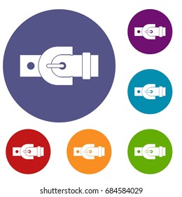 Buckle icons set