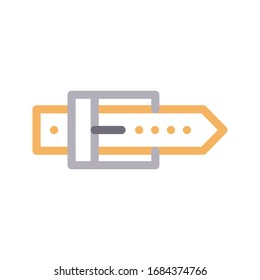icono de línea de color vectorial de la hebilla 