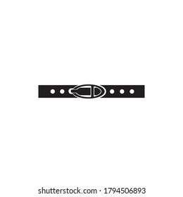 Plantilla de icono de ilustración de diseño vectorial de hebilla