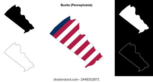 Bucks County (Pennsylvania) Übersicht Kartenset