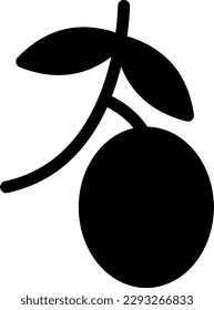 buckthorn Vector illustration on a transparent background. Premium quality symmbols. Glyphs vector icons for concept and graphic design.