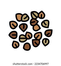 buckwheat grain healthy color icon vector. buckwheat grain healthy sign. isolated symbol illustration