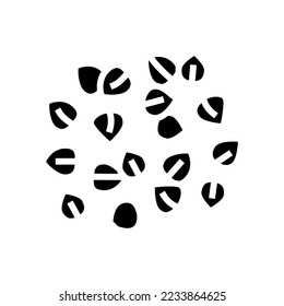 buckwheat grain healthy glyph icon vector. buckwheat grain healthy sign. isolated symbol illustration