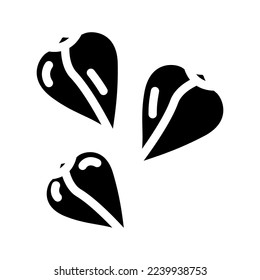 buckwheat grain healthy glyph icon vector. buckwheat grain healthy sign. isolated symbol illustration
