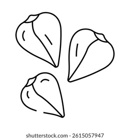 buckwheat grain healthy line icon vector. buckwheat grain healthy sign. isolated contour symbol black illustration