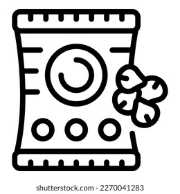Buckwheat pack icon outline vector. Seed stem. Flower field