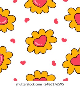 Plantas de flor de brote. Patrón sin costuras. Naturaleza y primavera. Estilo dibujado a mano. Dibujo de Vector. Diseñar adornos.