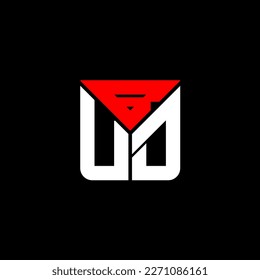 BUD letter logo creative design with vector graphic, BUD simple and modern logo.