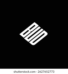 BUD letter logo design on black background.  
BUD letter business logo design. 
BUD creative initials letter logo concept.
