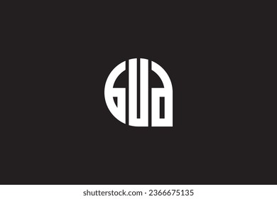 BUD logo monogram isolated on circle element design template