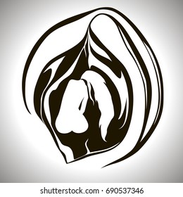 Bud with the woman inside