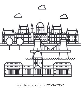 London Parliament Vector Line Icon Sign: Vector De Stock (libre De ...