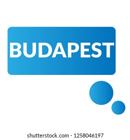Budapest sign,label. Budapest speech bubble. Budapest tag sign,banner