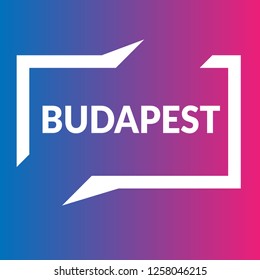 Budapest sign,label. Budapest speech bubble. Budapest tag sign,banner