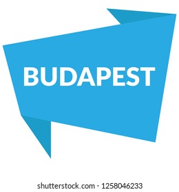 Budapest sign,label. Budapest speech bubble. Budapest tag sign,banner