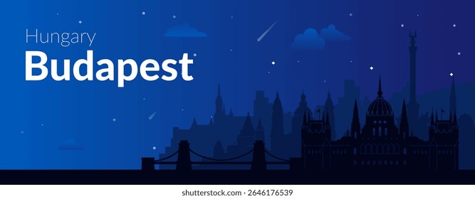 Budapeste Uma maravilhosa experiência de paisagem noturna no coração de Hungarys Bela capital cidade