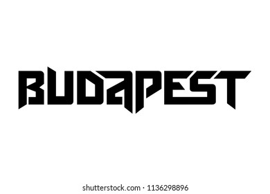Budapest typography design vector, for t-shirt, poster and other uses
