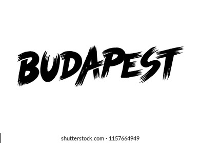 Budapest typography design vector, for t-shirt, poster and other uses