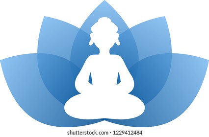 Buddha Blue lotus leave