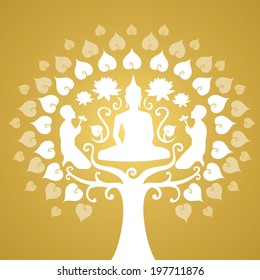 buddha and Buddhism and bothi tree 