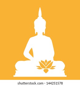 Buddha with flower