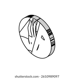 buddha hand gesture mudra isometric icon vector. buddha hand gesture mudra sign. isolated symbol illustration