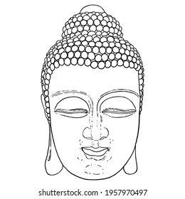 buddha face sketch