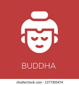  Buddha icon. Editable  Buddha icon for web or mobile.