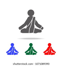 Buddha icon. Elements of Indian culture multi icons. Premium quality graphic design icon. Simple icon for websites, web design, mobile app, info graphics on white background