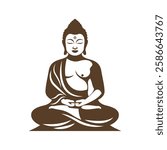 Buddha icon image design illustration