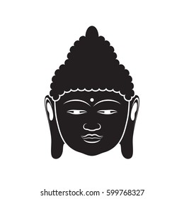 Buddha icon In Simple Black Style Isolated On White Background. Created For Mobile, Web, Decor, Print Products, Application.