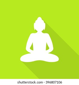 Buddha icon. vector illustration