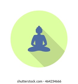 Buddha icon. vector illustration