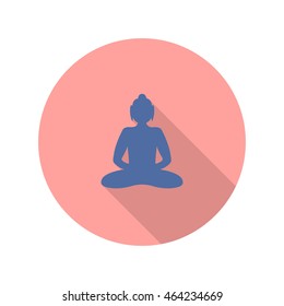Buddha icon. vector illustration