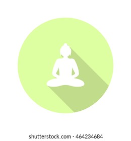 Buddha icon. vector illustration